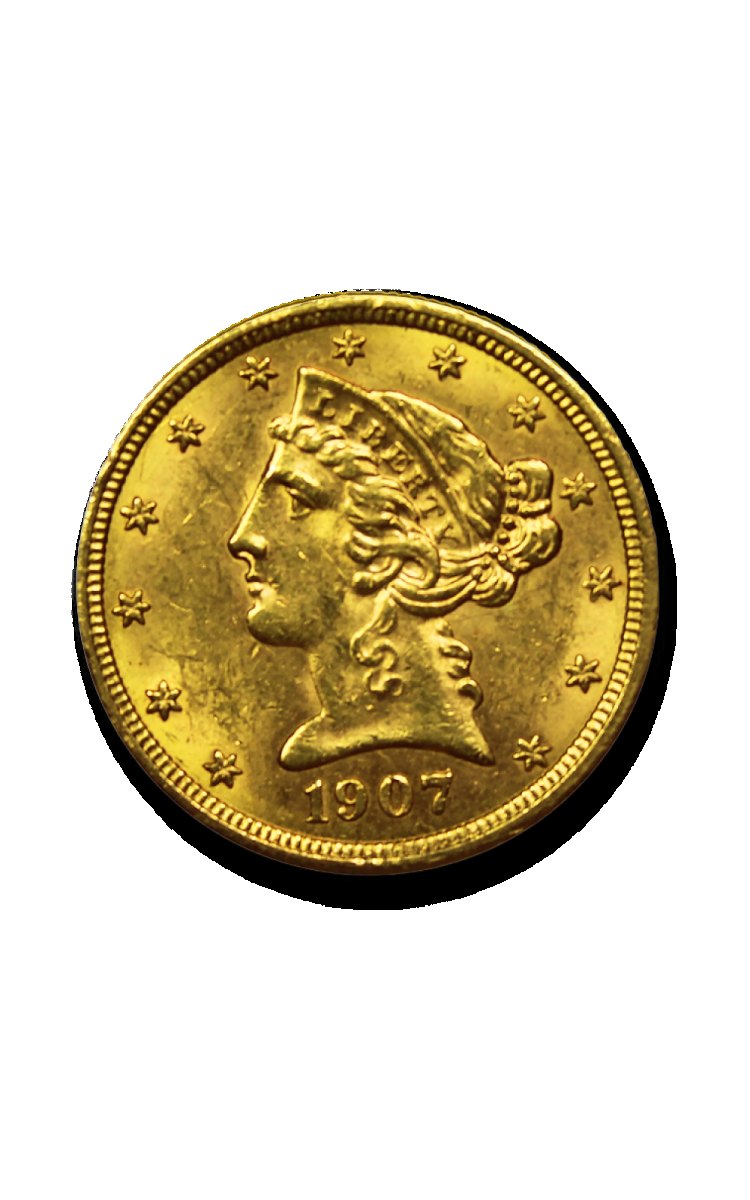 Prix 5 Dollars — cours or