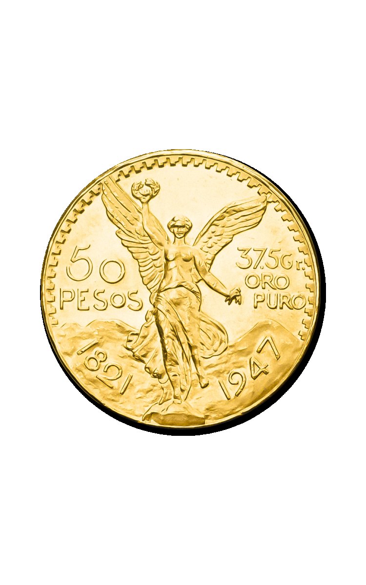 Prix 50 Pesos — cours or