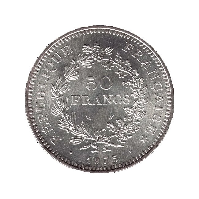 Prix 50 Francs Hercule — cours or