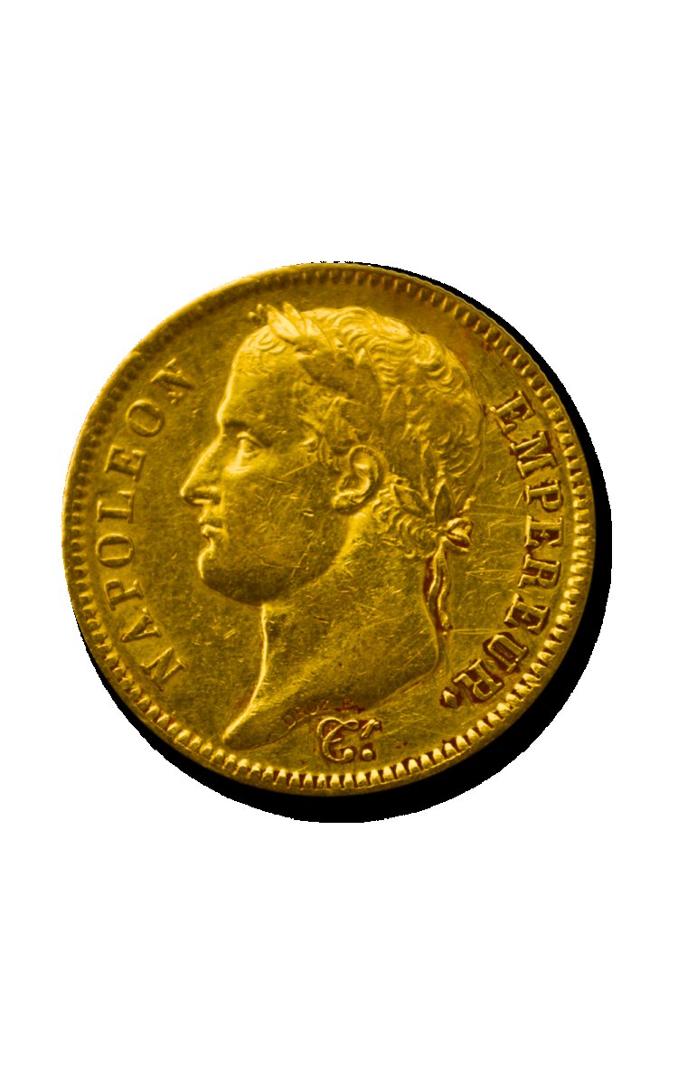 Prix 40 F Napoleon — cours or