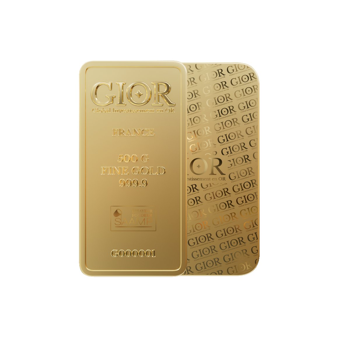 Prix Lingotin 500g — cours or