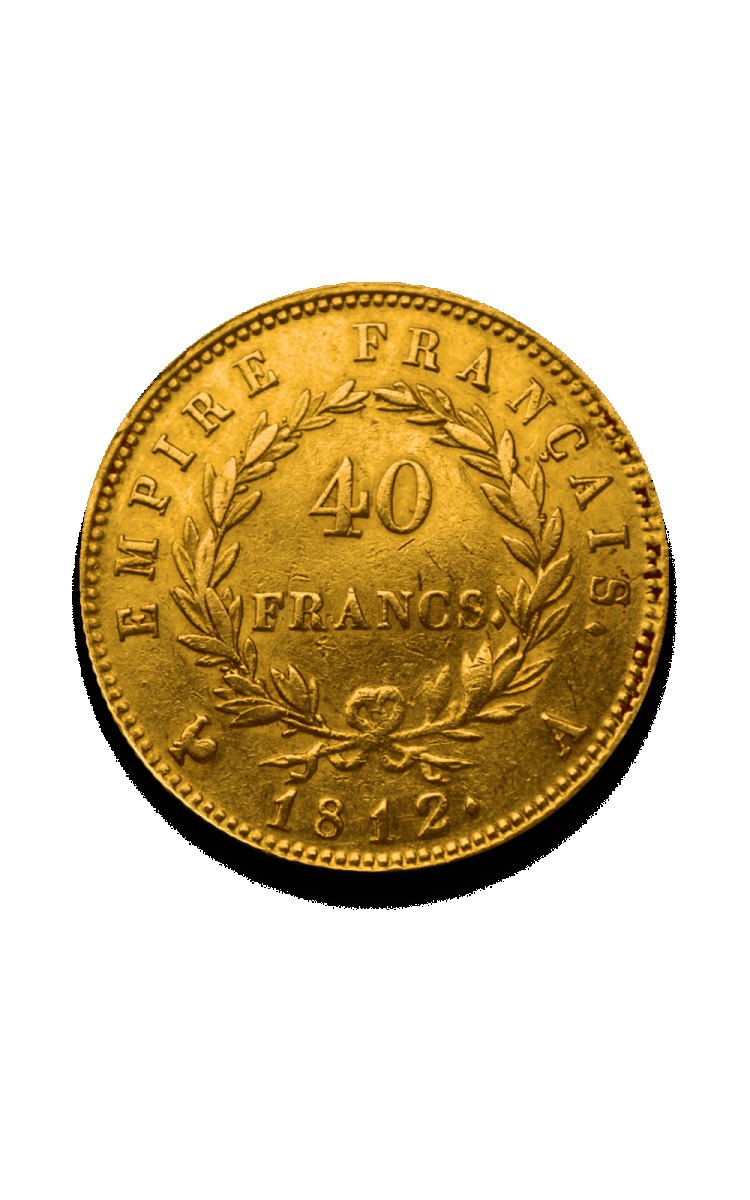 Prix 40 F Napoleon — cours or