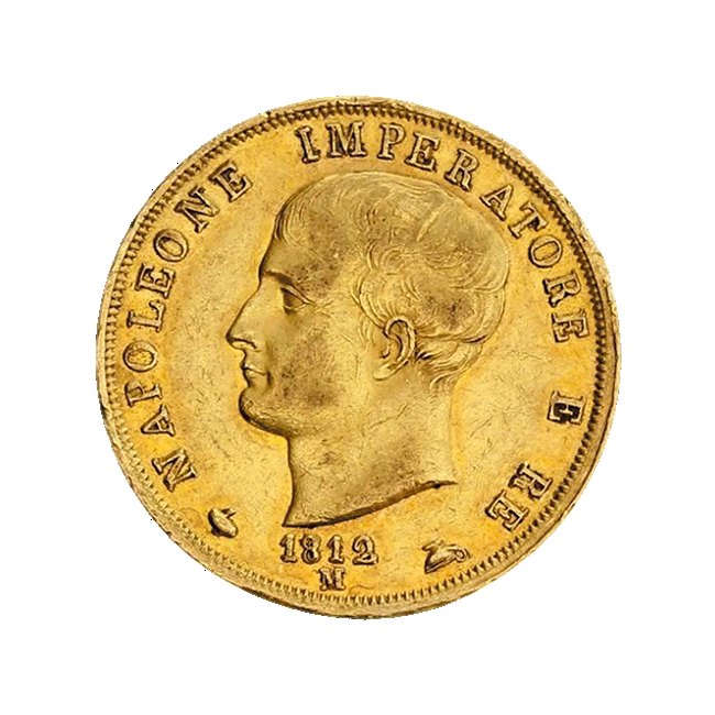 Prix 40 Lires Françaises — cours or